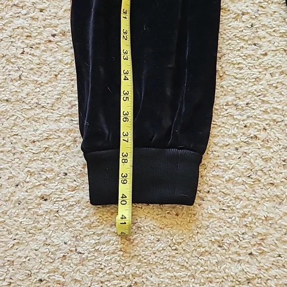 Gucci Dapper Dan Black Velvet Monogram Leather Tan Brown Pocket Sweatpants Track - Picture 9 of 12